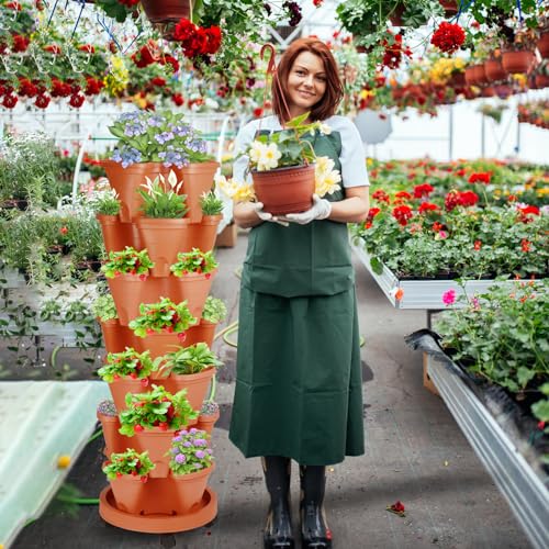 7 Tier Vertical Garden Planter with Watering Bottle and Wheels M160312