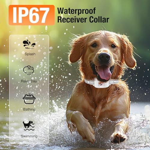 Wireless Dog Fence & Training Collar with GPS and Bluetooth H3652