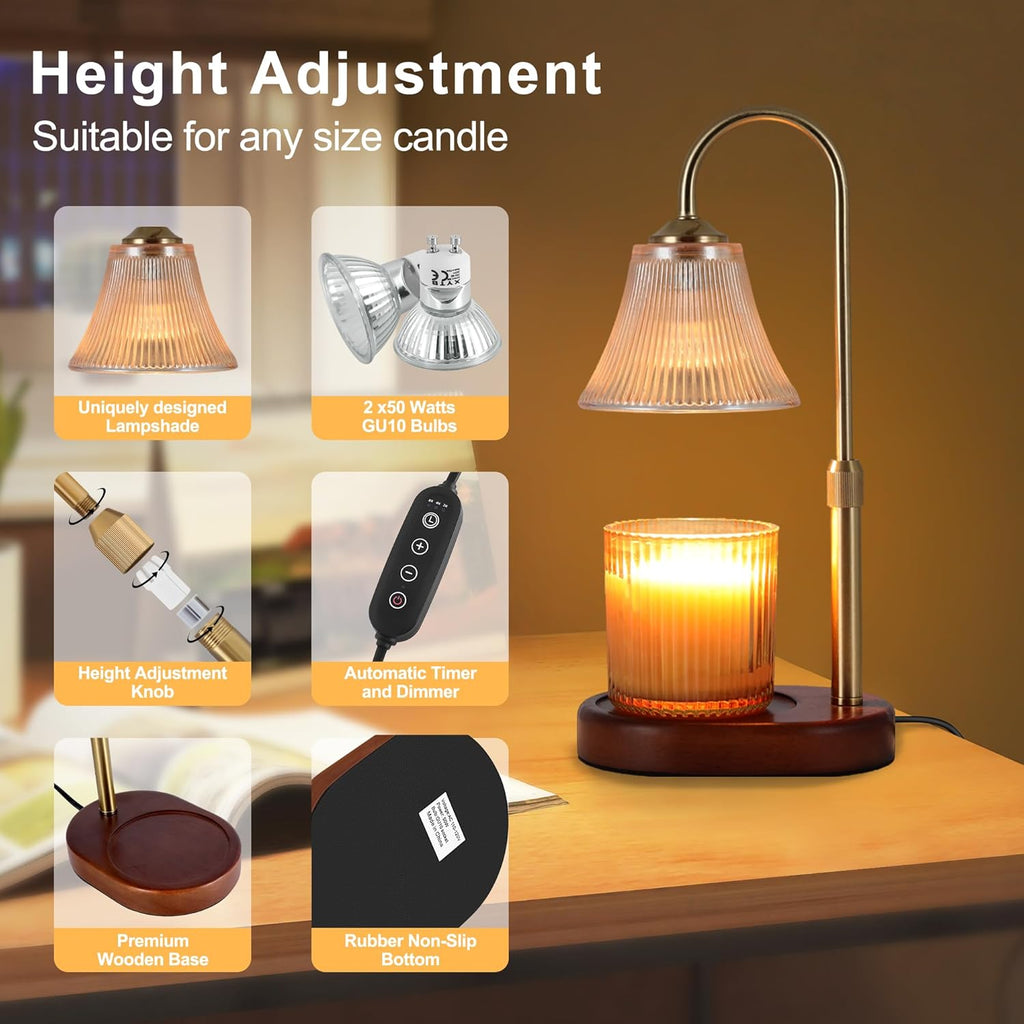 Candle Warmer Lamp with Timer and Dimmer Q760