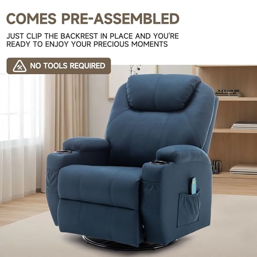 Rocking Recliner Chair with Massage and Heat E368