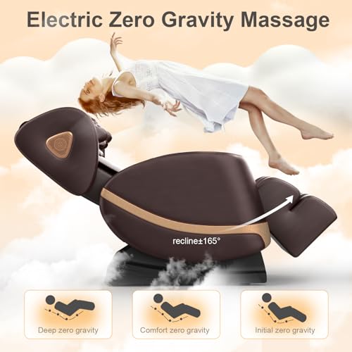 Zero Gravity Full Body Massage Chair with Heating, Foot Massage, Bluetooth Speaker L5704