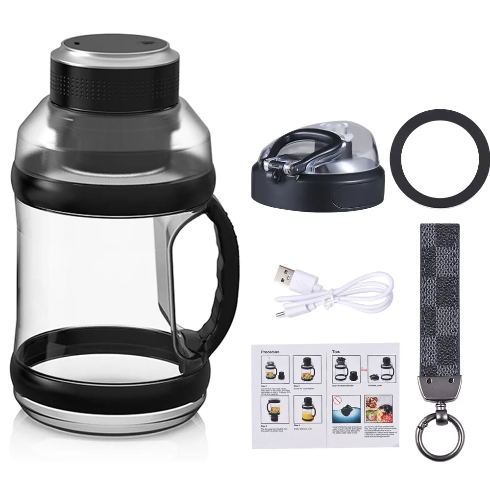 Portable Blender 18000RPM Personal Juice Extractor 68oz BPA-Free USB Rechargeable Z55039