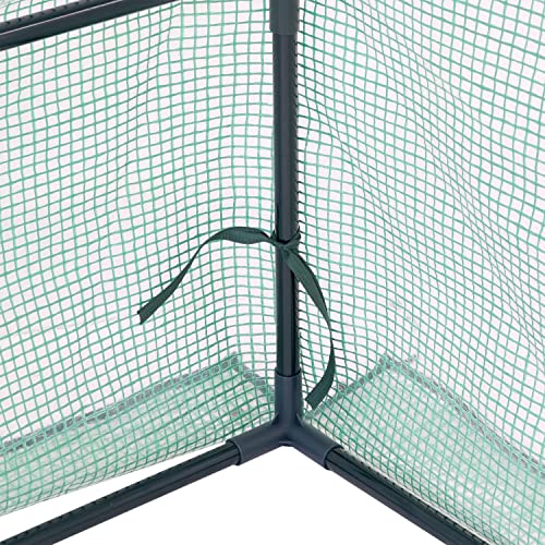 Outdoor Mini Greenhouse Tent with Steel Frame N893617