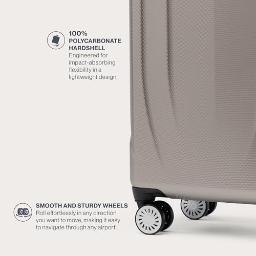 Hardside Expandable Carry-On Luggage with 8 Spinner Wheels, 21 Inch N246