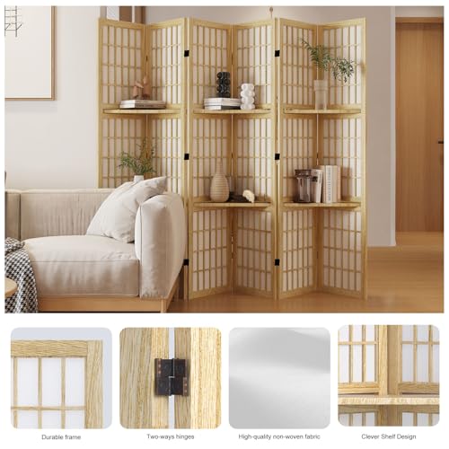 Japanese Shoji Folding Room Divider, 4 Panels, Black T762554