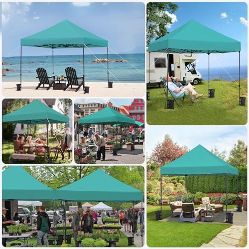 Heavy Duty Pop Up Canopy Tent 10x20 with Wheeled Carry Bag, White X6840