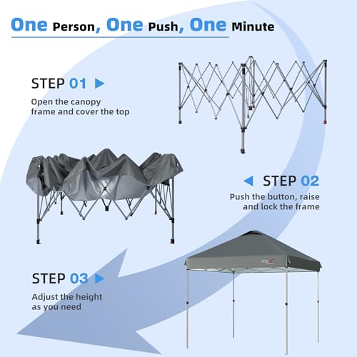Pop Up Canopy Tent 10x10 with Mosquito Netting M5215
