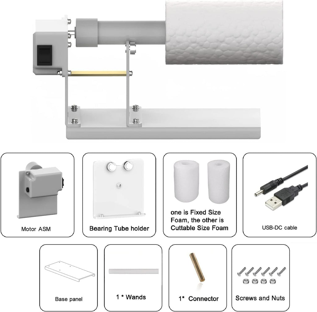 Tumbler Turner for DIY Glitter Epoxy Crafts R57366