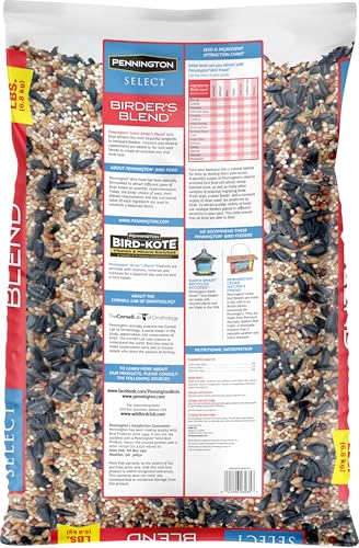 Wild Bird Seed for Outside Feeders, High-Protein, No-Waste, 15-lb Bag F570741