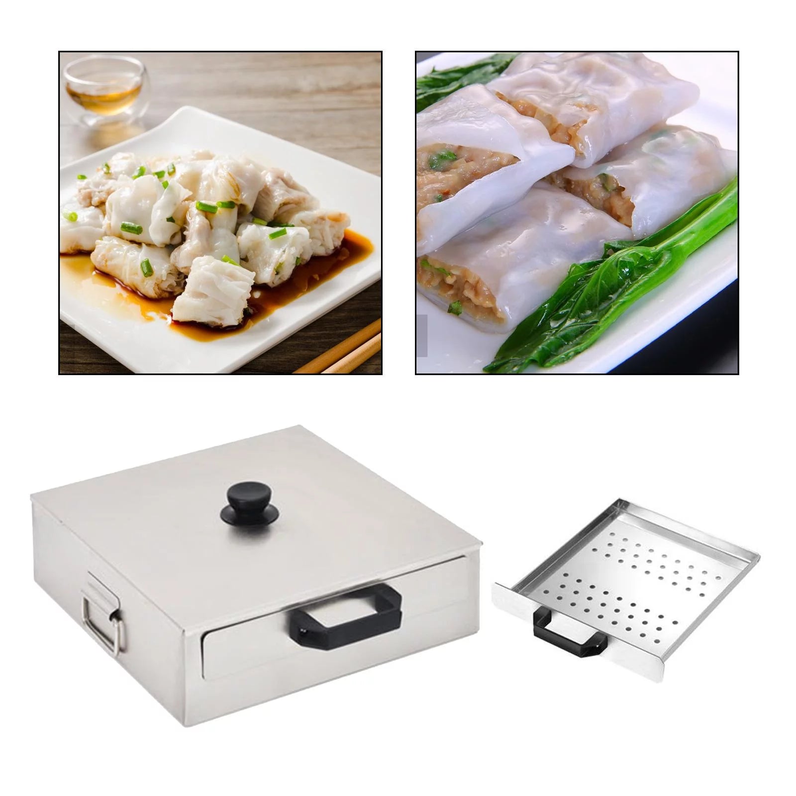 Stainless Steel Vermicelli Roll Steamer 1 Hole D8514