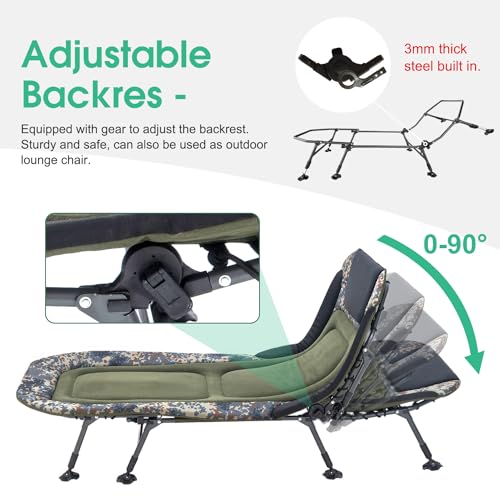 Camping Cot for Adults with Carry Bag, Heavy Duty Folding Bed X3436