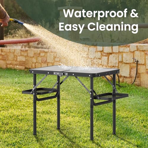 Folding Camping Table Small 2ft Portable Aluminum W647