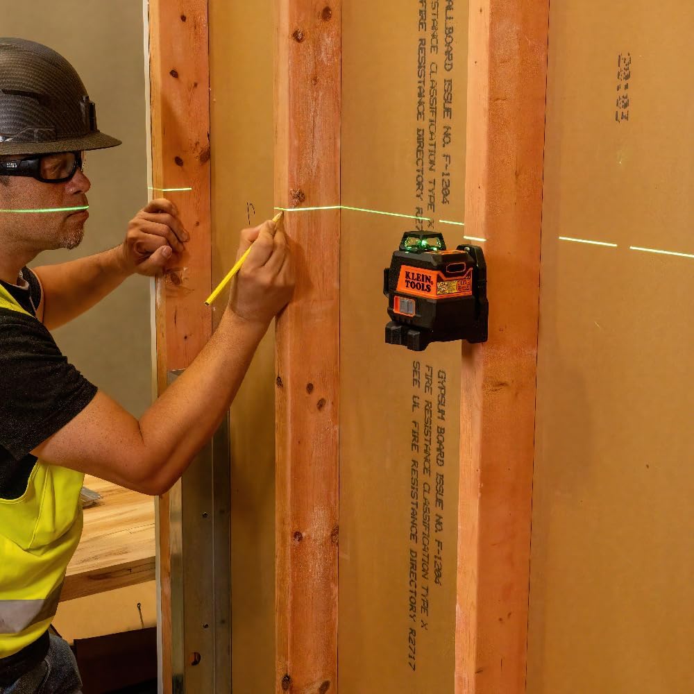 Compact Self-Leveling Laser Level, Green 360-Degree Planes, Rechargeable A2408