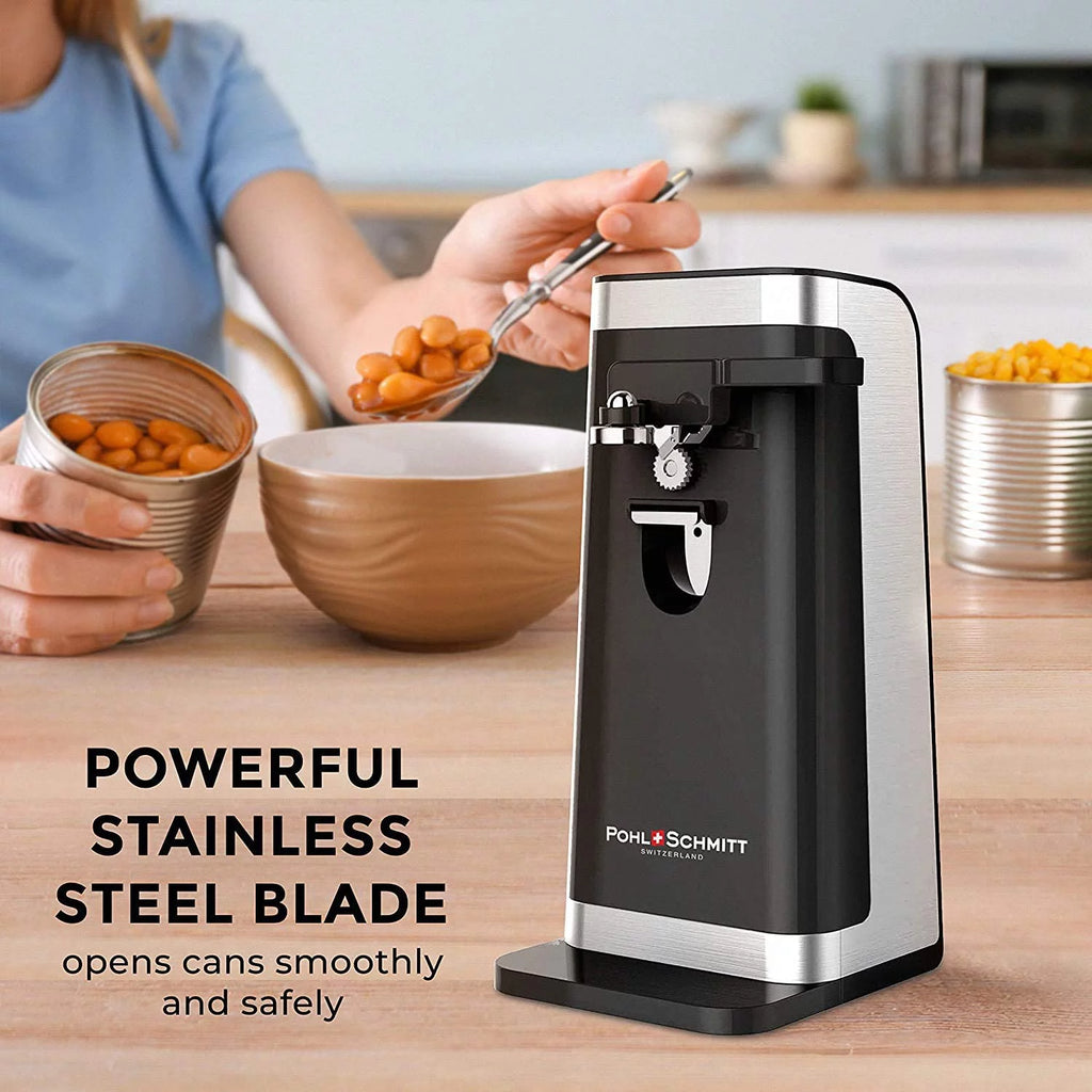 Electric Can Opener with Knife Sharpener and Bottle Opener J91817