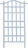Dura-Trel Melrose 35 x 75 Inch Indoor Outdoor Garden Trellis Plant Support for Vines and Climbing Plants, Flowers, and Vegetables, White