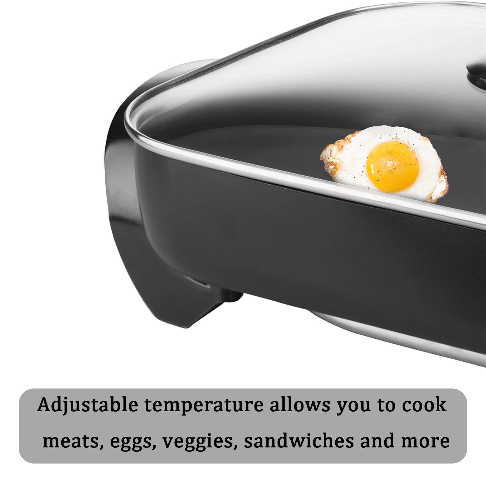 Nonstick Electric Skillet, 16 Inch, Serves 4-6 Z23004