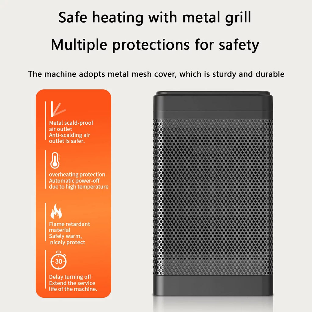1500W Portable Electric Heater with Thermostat and Remote I930