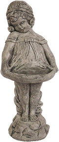 Solid Rock Stoneworks Bashful Betty Stone Statue 22in Tall Pre Aged Color