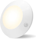 HONWELL Motion Sensor Light Indoor Ceiling Light Cordless Motion Sensor Light Battery Powered LED Warm White Light for Closet Cabinet Kitchen Bathroom Hallway Stairs Shower Wall Shed(5Inch)