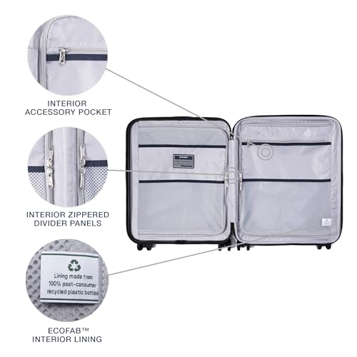Hardside Expandable Carry-On Luggage with 8 Spinner Wheels and TSA Lock J560758