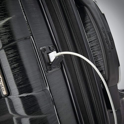Hardside Expandable Carry-On Luggage with Spinner Wheels, Black, 20-Inch S82043