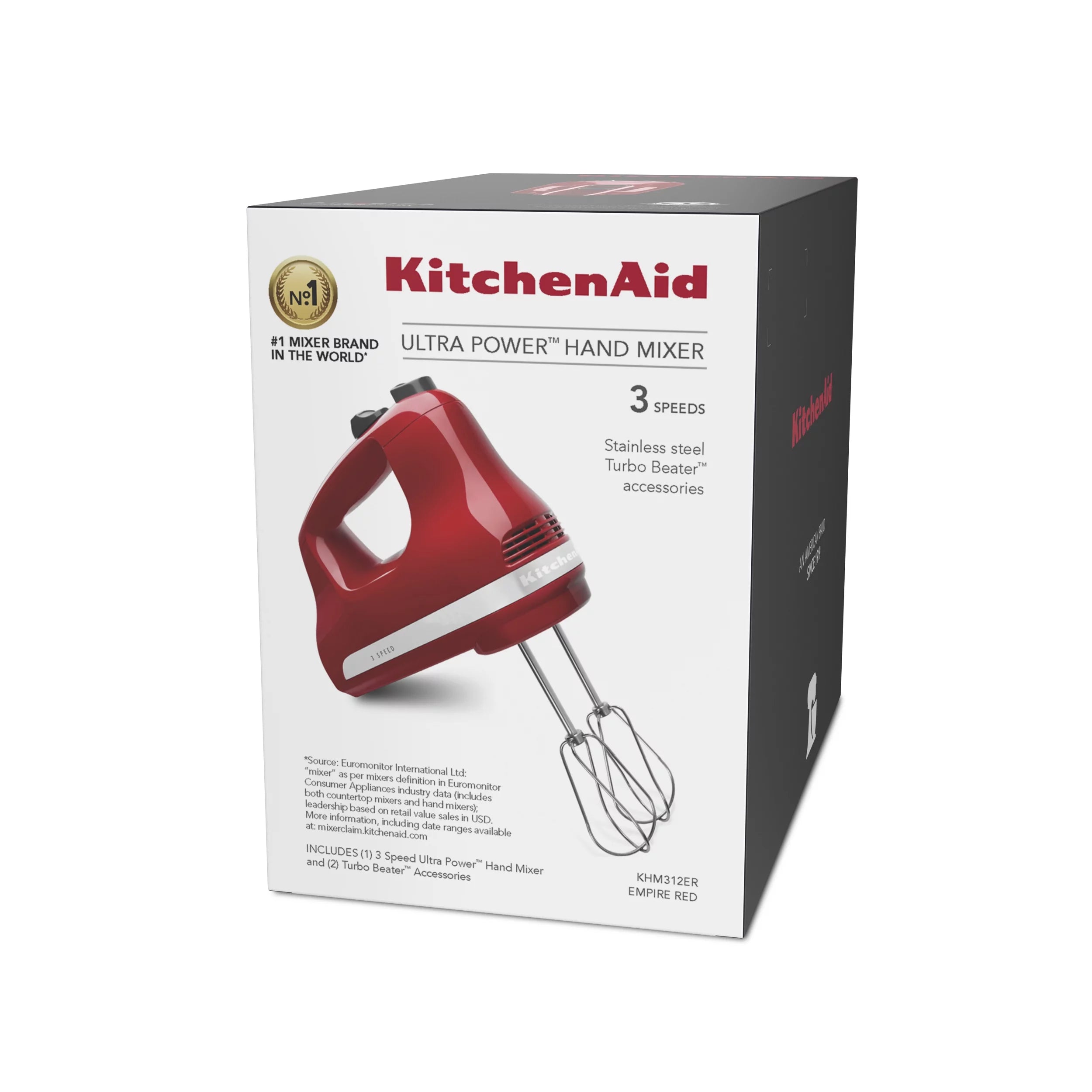 3 Speed Hand Mixer, Empire Red T710892