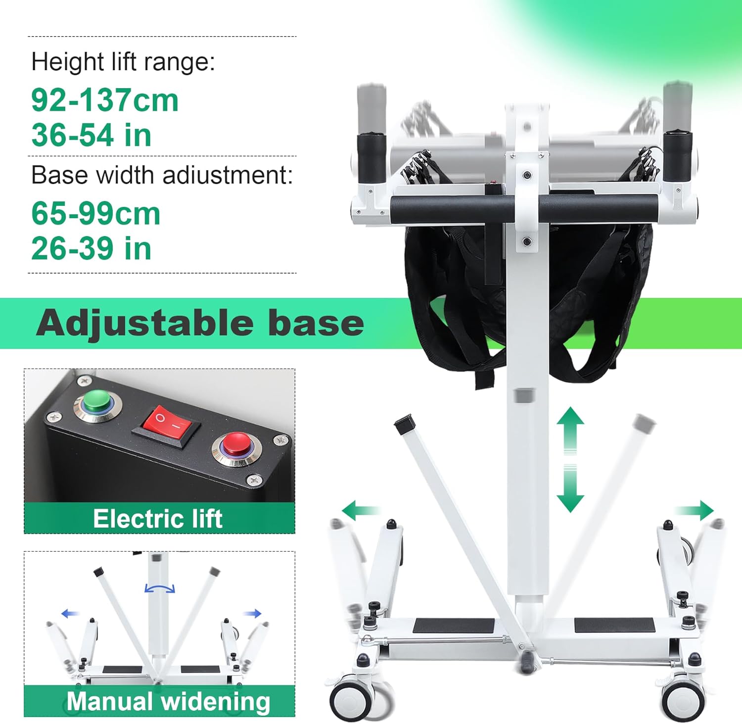 Electric Patient Lift Transfer Chair for Home and Car Z974