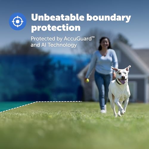 GPS Dog Fence for Yards 3/4 Acres or Larger, Wireless Collar System Y91842
