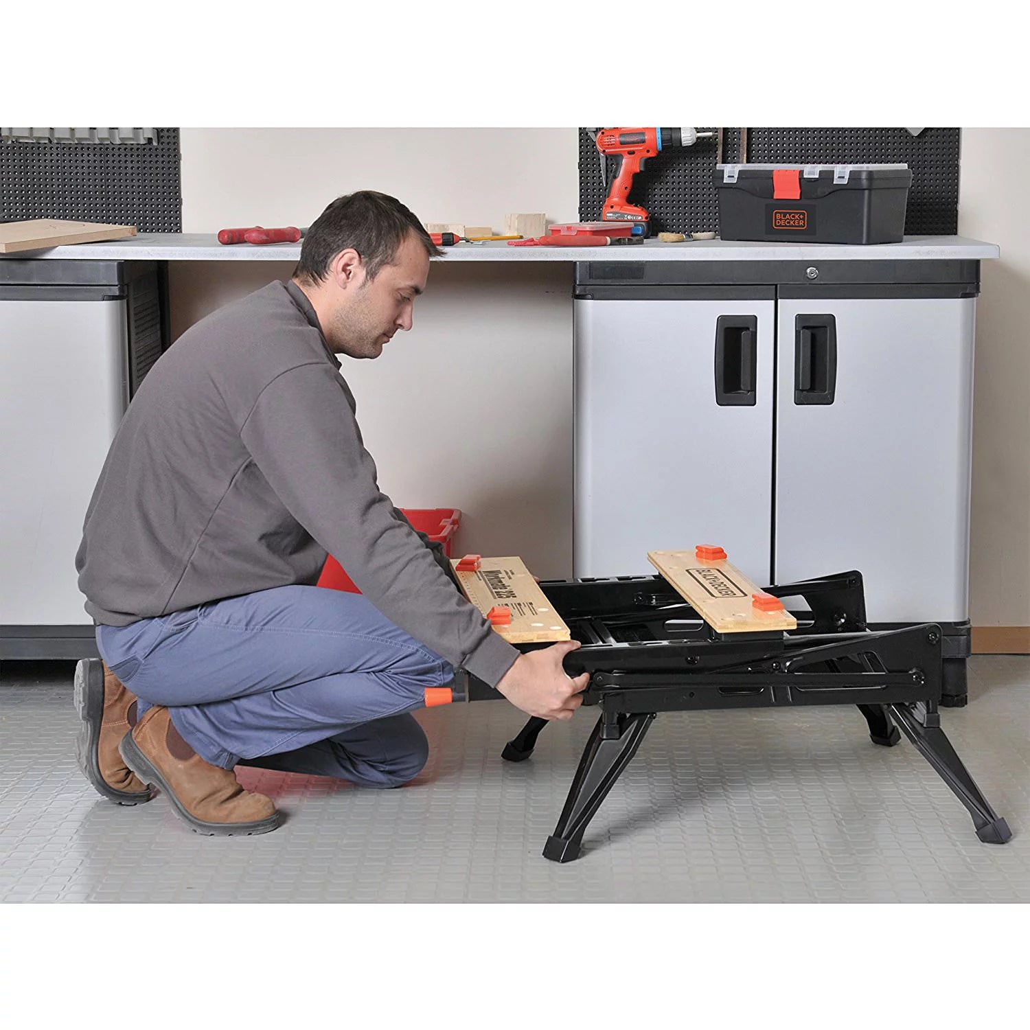 Portable Work Center with Vise S237