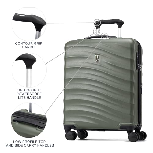 Hardside Expandable Carry-On Luggage with 8 Spinner Wheels and TSA Lock J560758