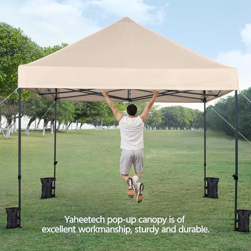 Heavy Duty Pop Up Canopy Tent 10x20 with Wheeled Carry Bag, White X6840