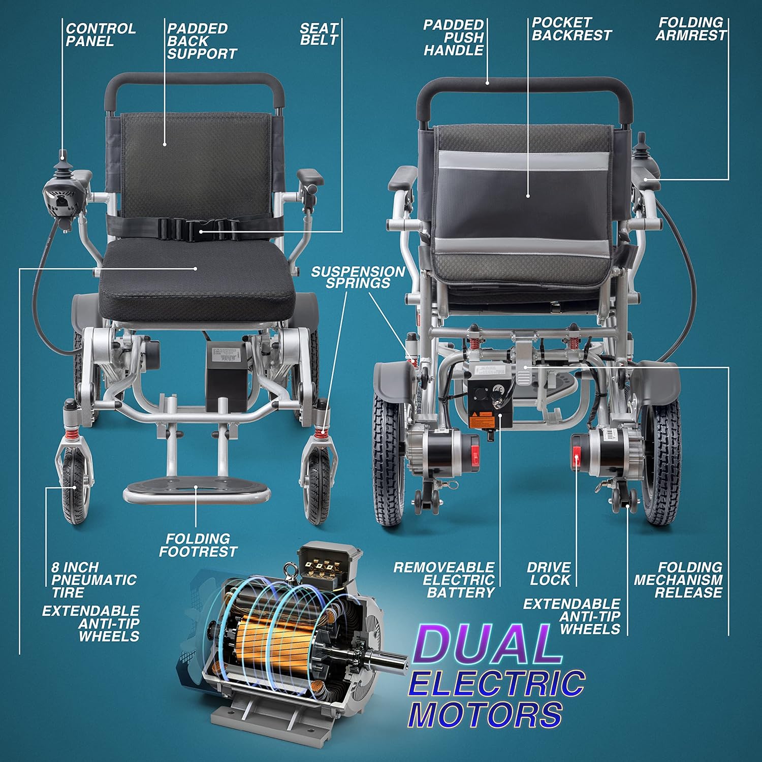 Electric Wheelchair for Seniors W485307