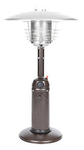 Fire Sense 60262 Portable Patio Heater Outdoor Tabletop Lightweight Propane 10,000 BTU Auto-Shutoff Valve CSA Approved - Stainless Steel
