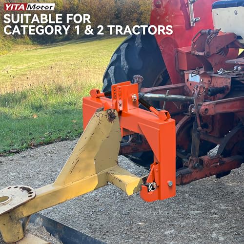 3 Point Quick Hitch, 3000 lbs 2" Receiver for Category 1 & 2 Tractors U55859