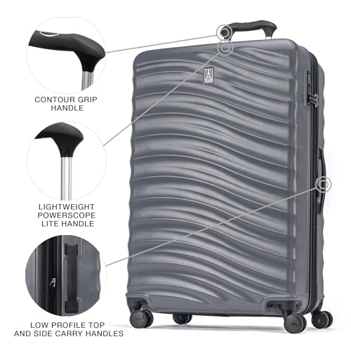 Hardside Expandable Carry-On Luggage with 8 Spinner Wheels and TSA Lock J560758