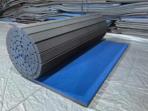 Indoor Gymnastics Track Mat with Grippy Carpet Top for Fitness and MMA U87004