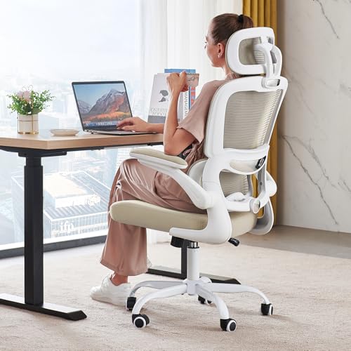 Ergonomic Mesh Office Chair with Wheels, High Back, 330 LBS Capacity C667113