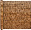 Natural Reedhead Roller Bamboo Fencing 2x10ft 3x13ft 4x16ft 5x20ft 6x23ft Outdoor Privacy Fence Breathable Garden Fencing for Balcony Backyard Patio Fencing Divider Decors Fence Roll