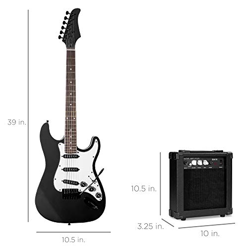 Beginner Electric Guitar Starter Kit with Case, Amp, and Accessories G63095