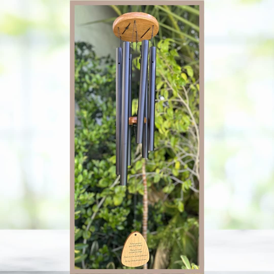 Memorial Wind Chimes for Outside, 32" Sympathy Gift for Loss of Loved One P6912