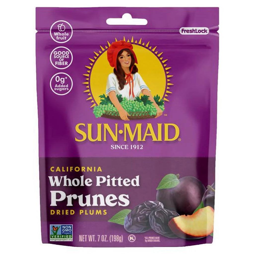 California Whole Pitted Prunes, Dried Plums, 7 oz Pack of 3 T6449