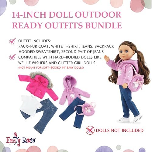 14.5-Inch Fashion Doll Clothes & Accessory 6-PC Set F376