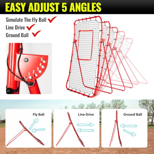 Baseball Rebounder and Pitching Net with Strike Zone O711834