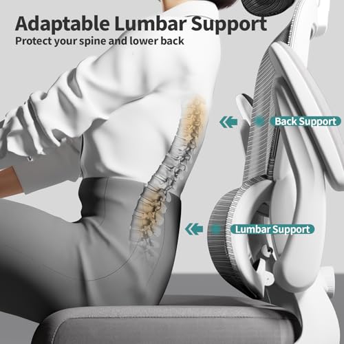 Ergonomic Mesh Office Chair with Wheels, High Back, 330 LBS Capacity C667113