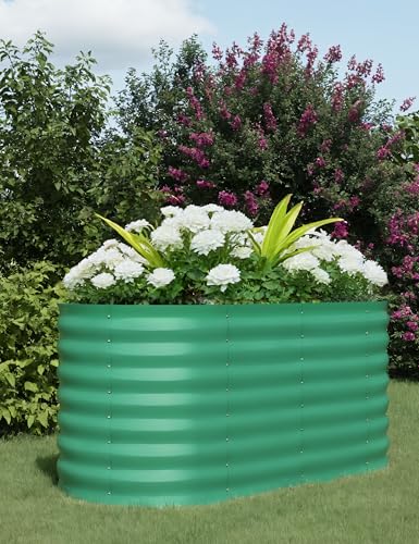 Galvanized Raised Garden Bed for Vegetables, Flowers, Outdoor D165
