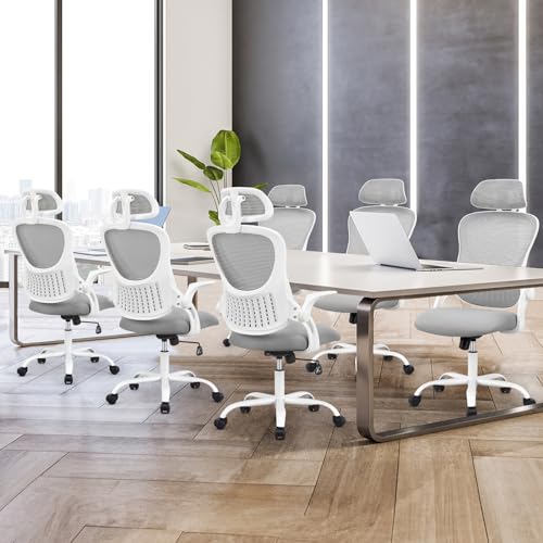 Ergonomic High-Back Mesh Office Chair with Wheels, Pink X2221