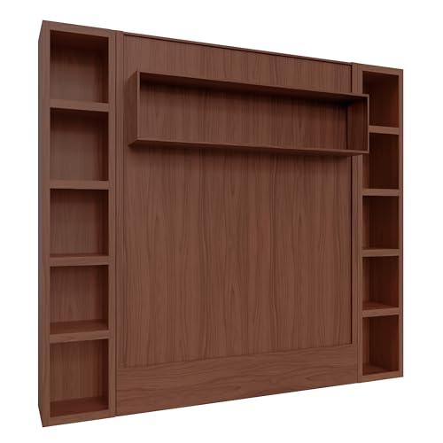 Queen Murphy Wall Bed with Two Bookshelves Y365306