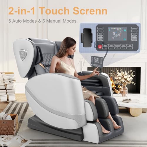 Zero Gravity Full Body Massage Chair with Heating, Foot Massage, Bluetooth Speaker L5704
