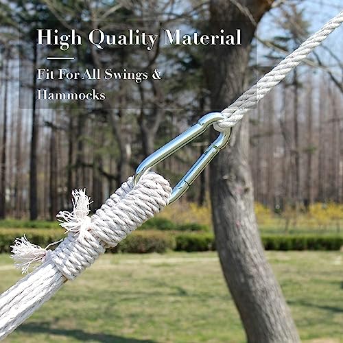 Tree Swing Hanging Straps with Carabiner Hooks for Camping or Playground C431