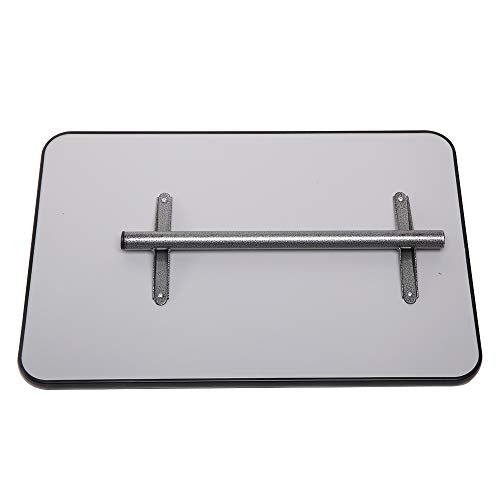 Tilting Overbed Table with Wheels and Brake, Adjustable Bedside Table for Hospital and Home Use T839